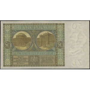 50 złotych 28.08.1925, seria H, numeracja 3197685; Luco...