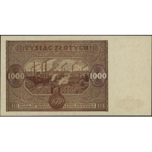 1.000 złotych 15.01.1946; seria AA, numeracja 7231853; ...