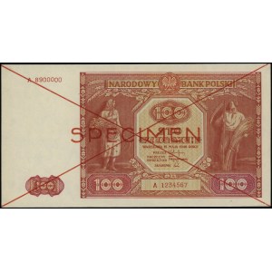 100 złotych 15.05.1946, seria A 1234567 / A 8900000, cz...