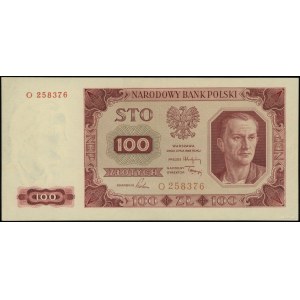 100 złotych 1.07.1948; seria O, numeracja 258376; Lucow...