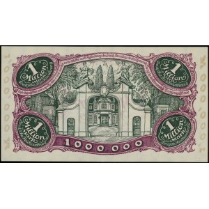 1.000.000 marek 8.08.1923, numeracja 20169*; Miłczak G1...
