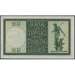 20 guldenów 1.11.1937; seria K/A, numeracja 470900; Mił...