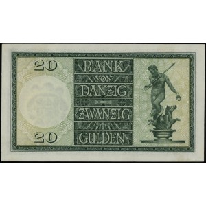20 guldenów 1.11.1937; seria K, numeracja 961608; Miłcz...