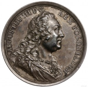 medal wybity z okazji święta Orderu Orła Białego, 1752,...