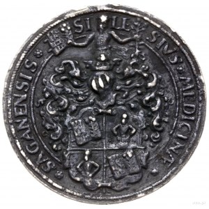 Christopher Curtius - žagaňský lékař, medaile z roku 1577; A...