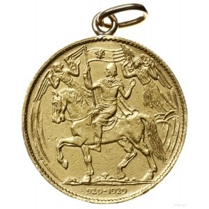 3 dukaty 1929, Krzemnica; moneta 1.000 lat chrześcijańs...