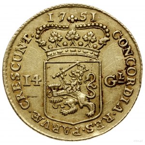 14 guldenów 1751; Delmonte 782, Purmer Ho19, Verk. 40.4...