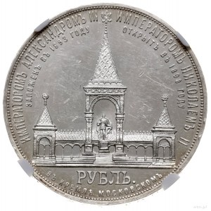 rubel pamiątkowy 1898, Petersburg; wybity z okazji odsł...