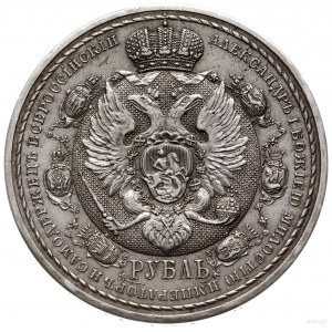rubel pamiątkowy 1912, Petersburg; wybity na 100. roczn...
