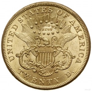 20 dolarów 1875 CC, Carson City; typ Liberty Head; Fr. ...