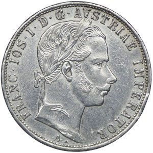 Austria, Franz Joseph I, 1 florin 1859 A, Vienna