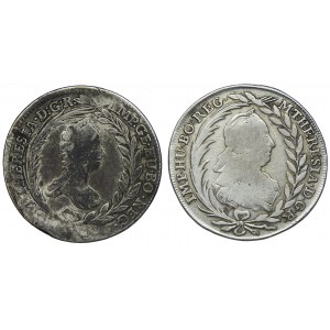 Austria, Maria Teresa, 20 koron 1765 Praga, 1778 Wiedeń (2 sztuki)