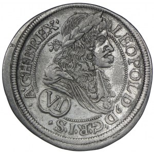 Maďarsko, Leopold I., 6 krajcarů 1688 MM, Vídeň