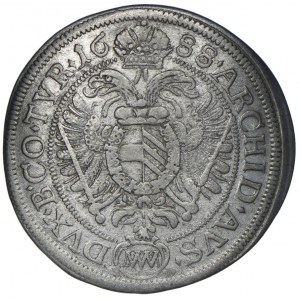 Maďarsko, Leopold I., 6 krajcarů 1688 MM, Vídeň