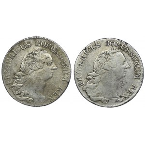 Germany, Frederick II, 1/3 thaler 1772, 1773, Berlin (2pc).