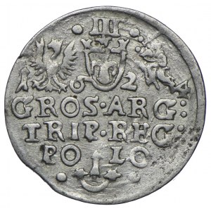 Zygmunt III Waza, trojak 1624 Kraków