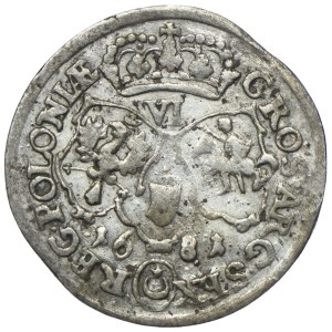 John III Sobieski, sixpence 1681 TLB, Bydgoszcz