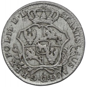 Stanisław August Poniatowski, 2 grosze srebrne (półzłotek) 1767 FS, Warszawa