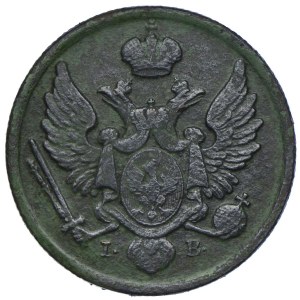 Królestwo Polskie, 3 grosze 1827 IB Warszawa, z MIEDZI KRAIOWEY