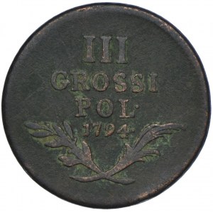 Galicja i Lodomeria, Franciszek II, 3 grosze 1794 Wiedeń