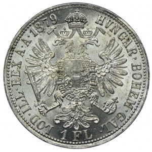 Austria, Franz Joseph I, 1 florin 1879