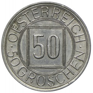 Rakúsko, Prvá republika, 50 halierov 1934, Viedeň