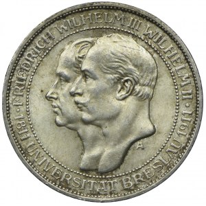 Niemcy, Prusy, Wilhelm II, 3 marki 1911 A, Berlin
