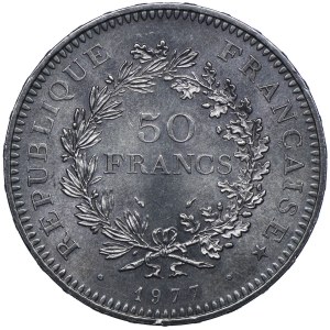 Francja, V Republika, 50 franków 1977, Paryż