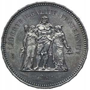 Francja, V Republika, 50 franków 1977, Paryż