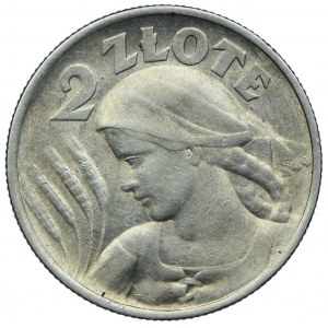 2 złote 1924 Kobieta i kłosy, Filadelfia - odwrotka