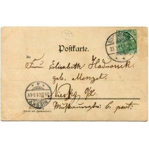 Pocztówka Szklarska Poręba, 1901r.