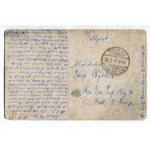 Cartolina postale Prima guerra mondiale 1917.