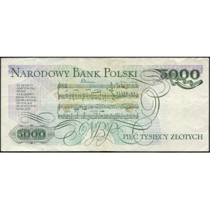 5,000 zloty 1982 - P -.