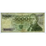 5,000 zloty 1982 - P -.