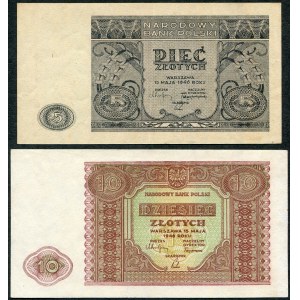 5 zlotých 1946, 10 zlotých 1946