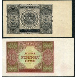 5 zlotých 1946, 10 zlotých 1946