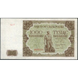 1,000 Gold 1947 - Ser. F -