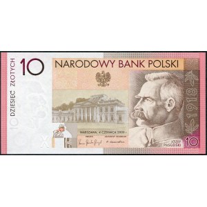 10 zlatých 2008, Józef Piłsudski
