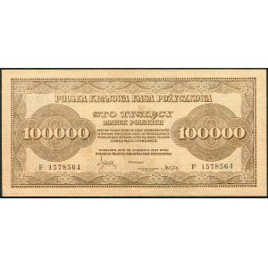 100,000 marks 1923 - F -.