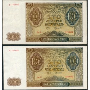 100 gold 1941 - D - (2 pieces).