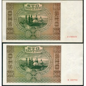 100 gold 1941 - D - (2 pieces).