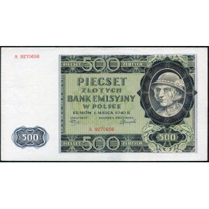 500 zloty 1940 - A -.