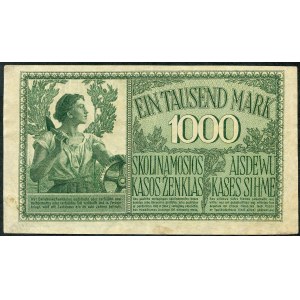 Kowno, 1.000 marek 1918 - A - 7 cyfr