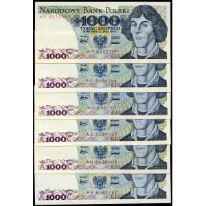 1 000 zlatých 1975 (6 ks)