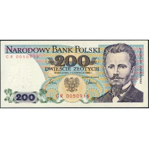 200 złotych 1986 - CR -