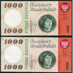 1 000 zlotých 1965 - L, G -