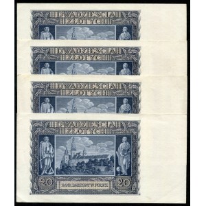20 gold 1940 - G - (4 pieces).