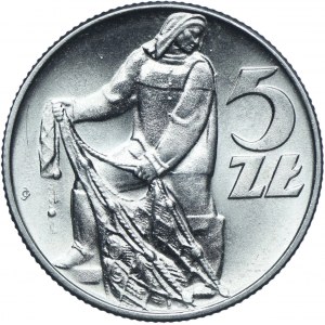 5 złotych 1960, Rybak