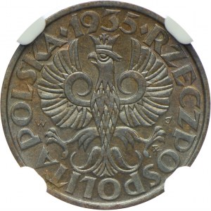 2 Pfennige 1935, NGC MS64 BN