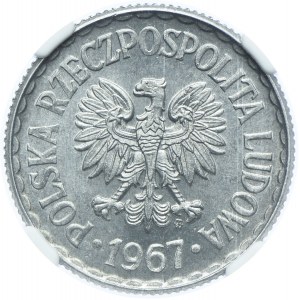 1 zlato 1967, NGC MS65